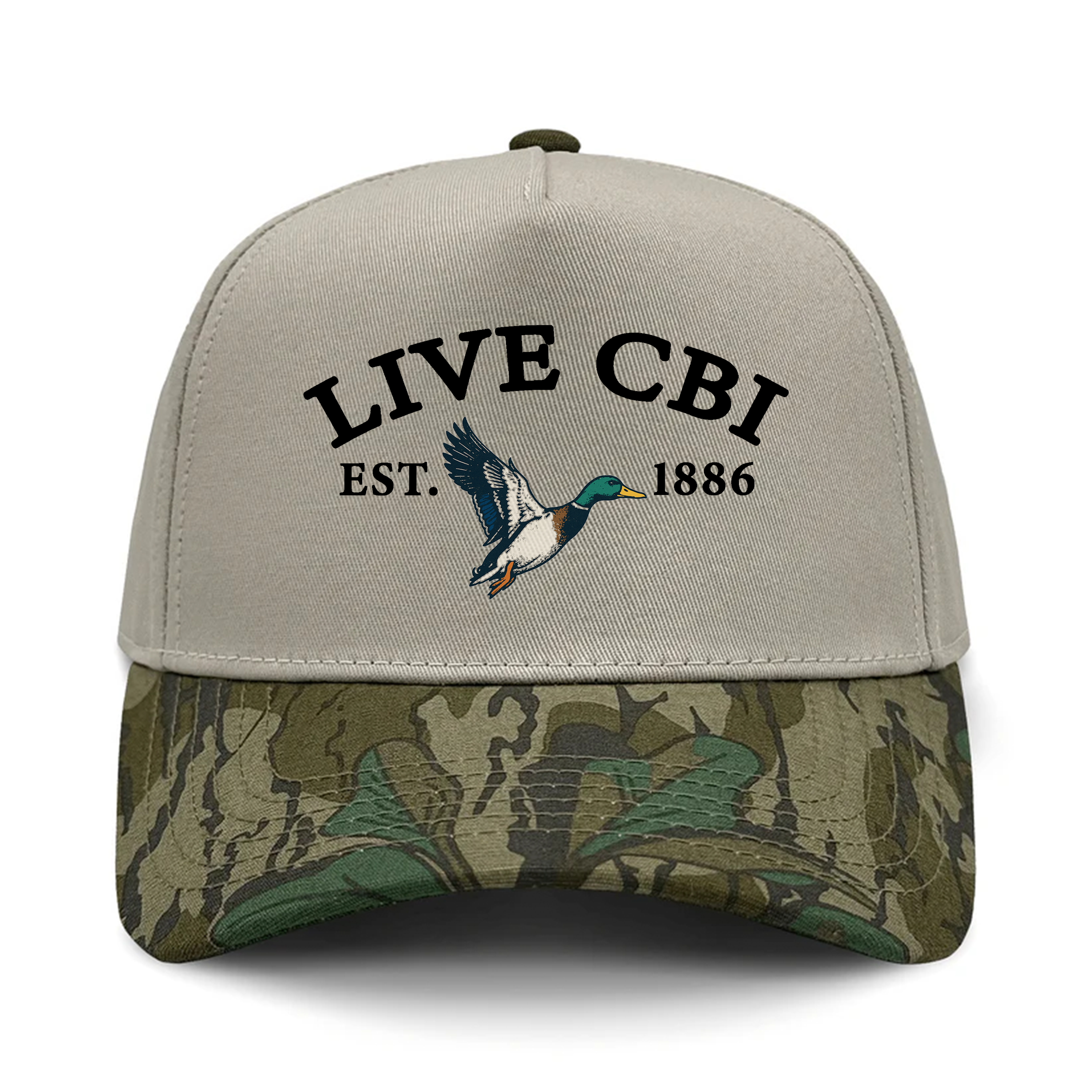 Live CBI Mallard Hat- Green Leaf